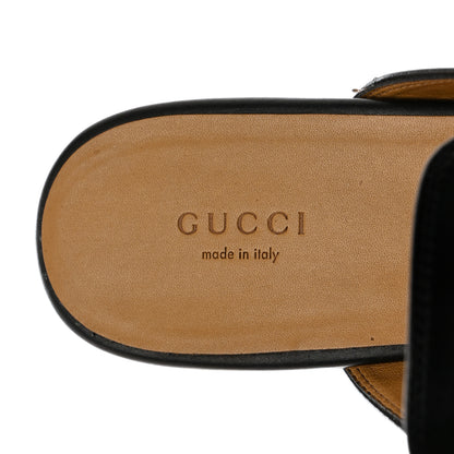 Gucci Calfskin Womens Princetown Slippers 40.5 Black 6 of 9