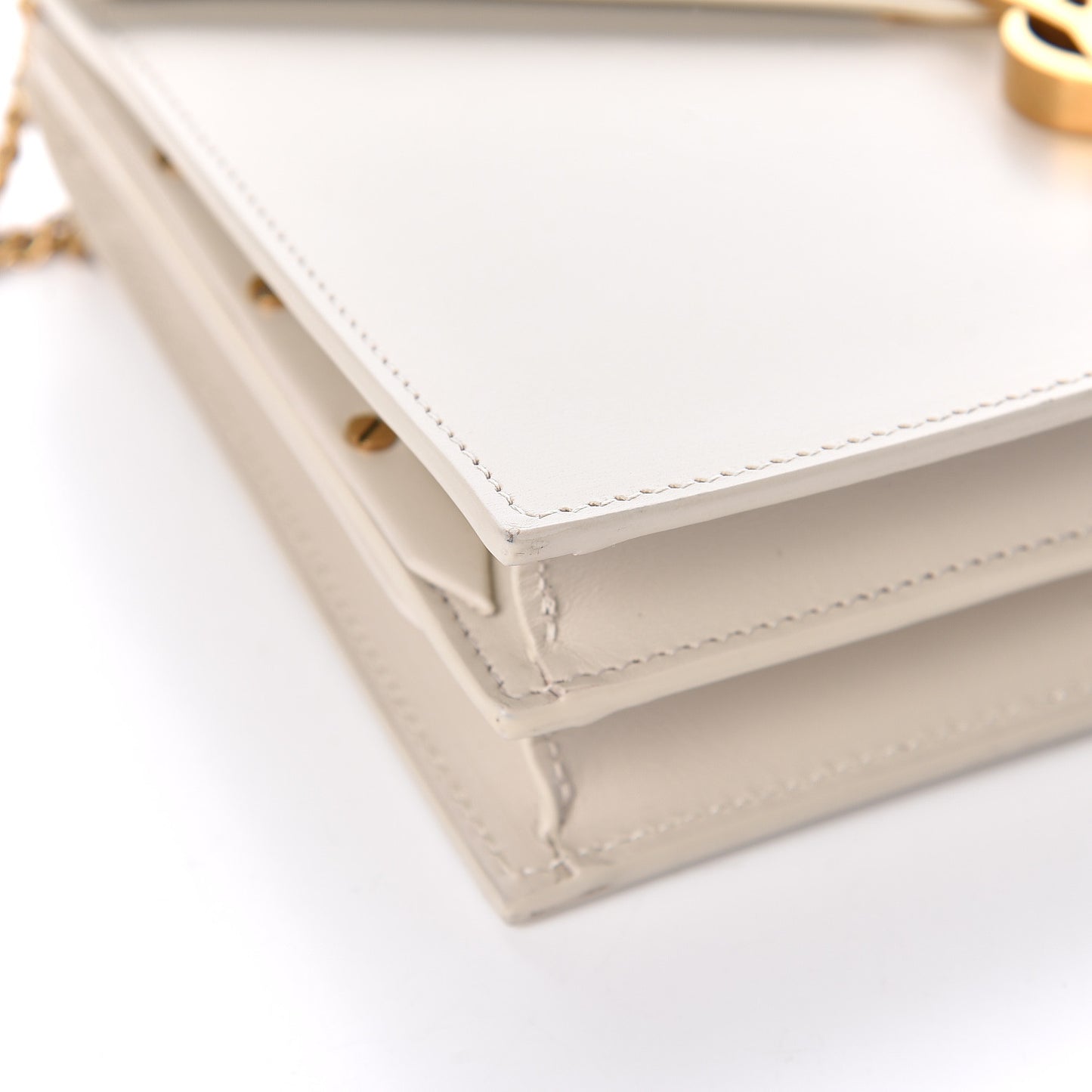 Calfskin Monogram Cassandra Clasp Bag Porcellana