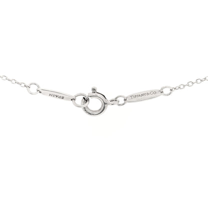 Tiffany Sterling Silver 11mm Elsa Peretti Open Heart Pendant Necklace 4 of 5