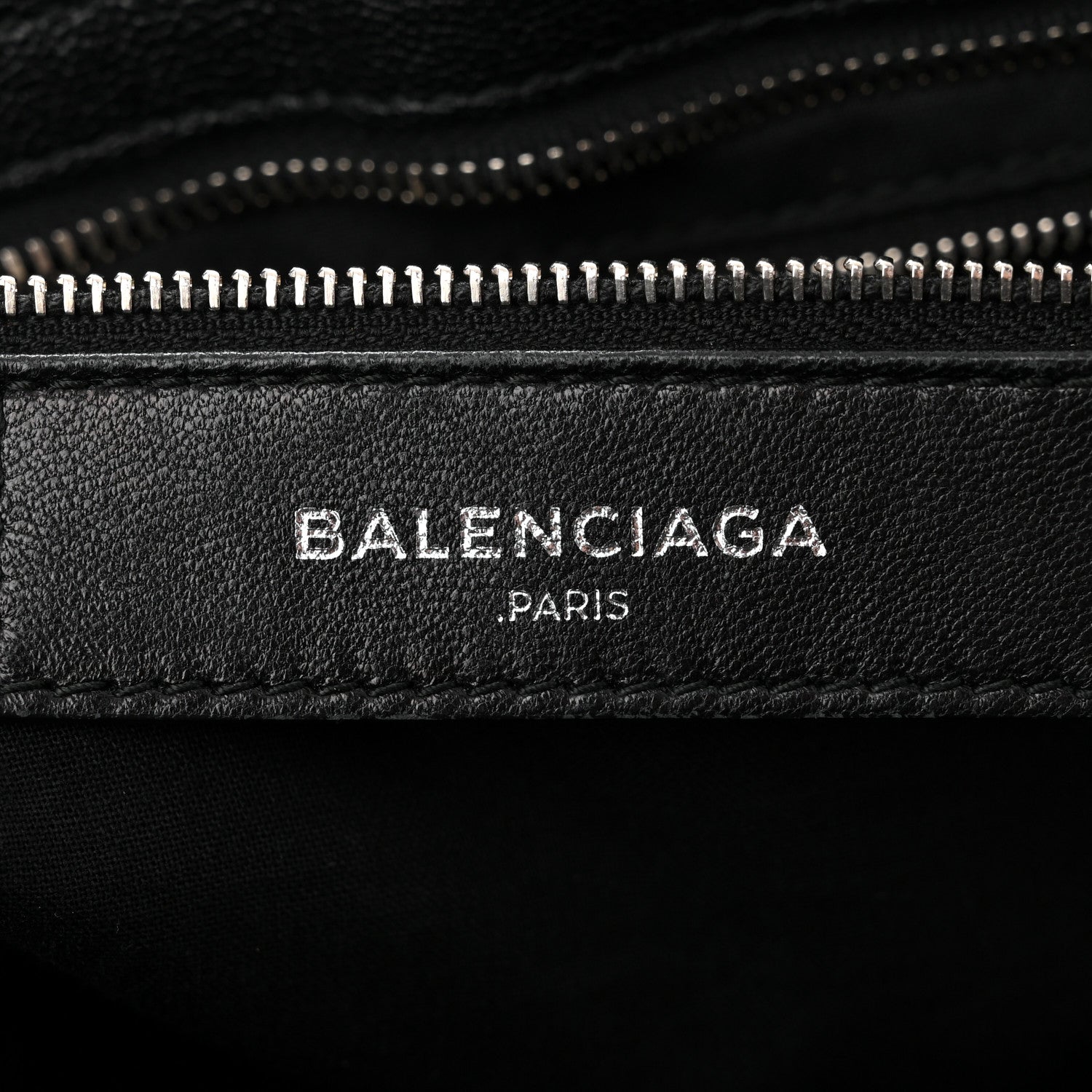 Balenciaga Chevre Silver Metallic Edge Hardware City Black 6 of 10