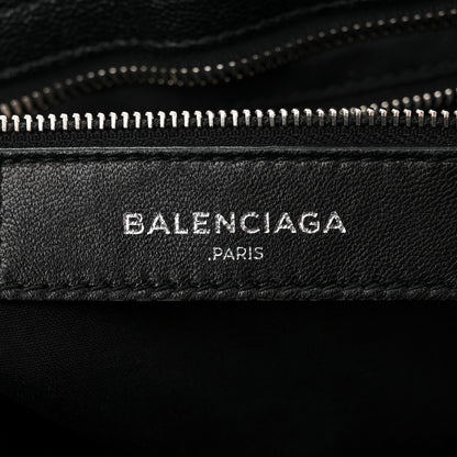 Balenciaga Chevre Silver Metallic Edge Hardware City Black 6 of 10