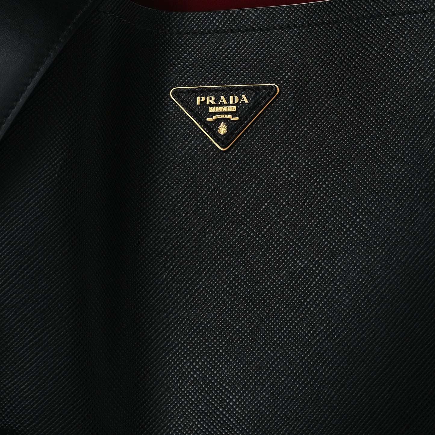 Saffiano Cuir Matinee Tote Black Cherry