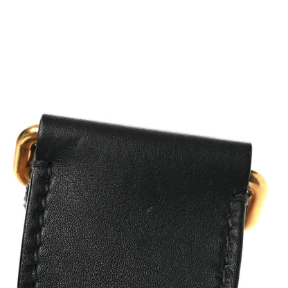 Christian Dior Oblique Studded Shoulder Strap Blue 4 of 5