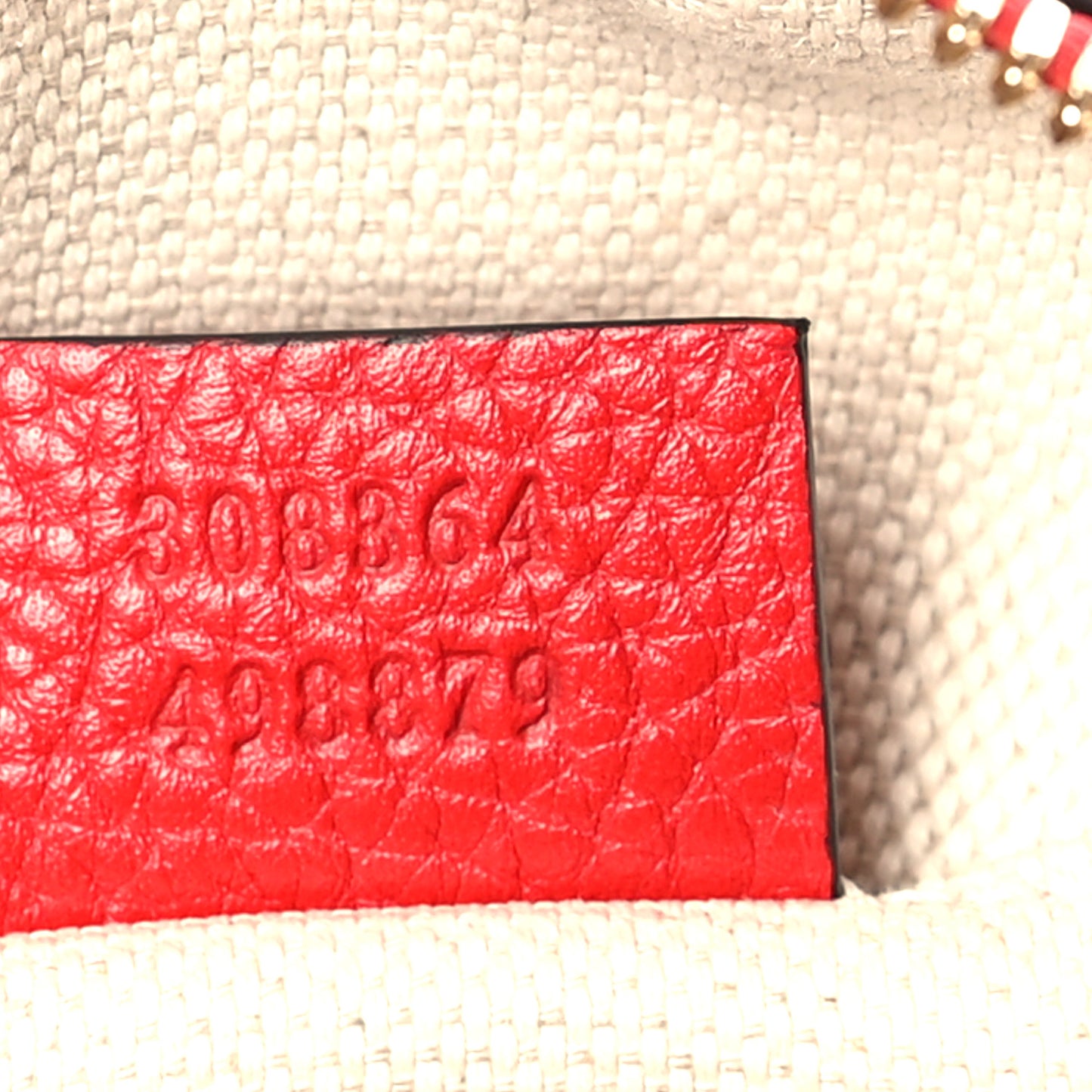 Pebbled Calfskin Small Soho Disco Bag Vibrant Red