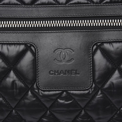 Chanel Nylon Quilted Large Coco Cocoon Tote Black 9 of 9