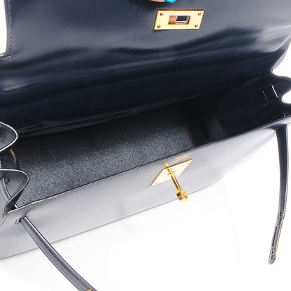 Hermes Box Kelly 32 Bleu Marine 5 of 10