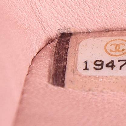 Chanel Sequin Striped Mini Flap Pink White 7 of 9