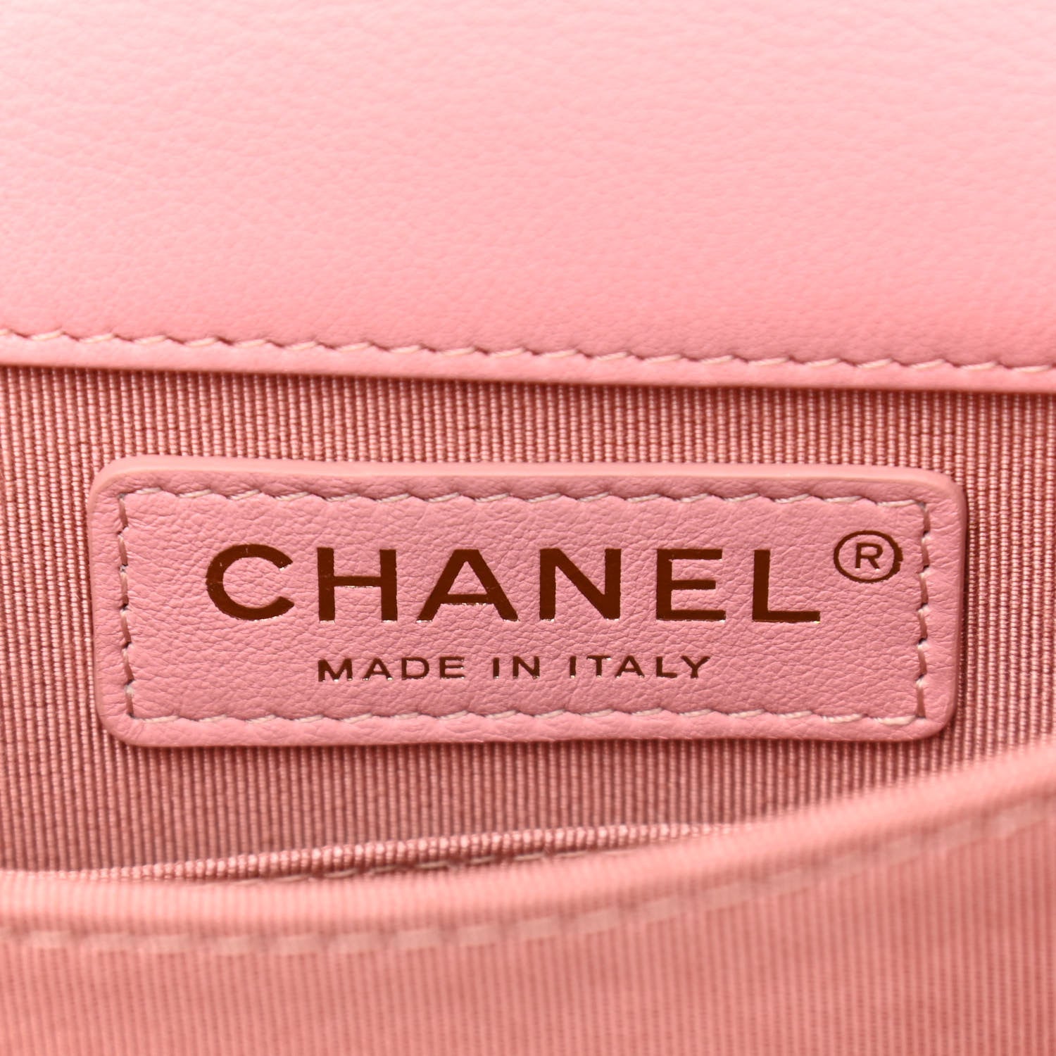 Chanel Calfskin Tweed Quilted North South Boy Flap Pink 6 of 10
