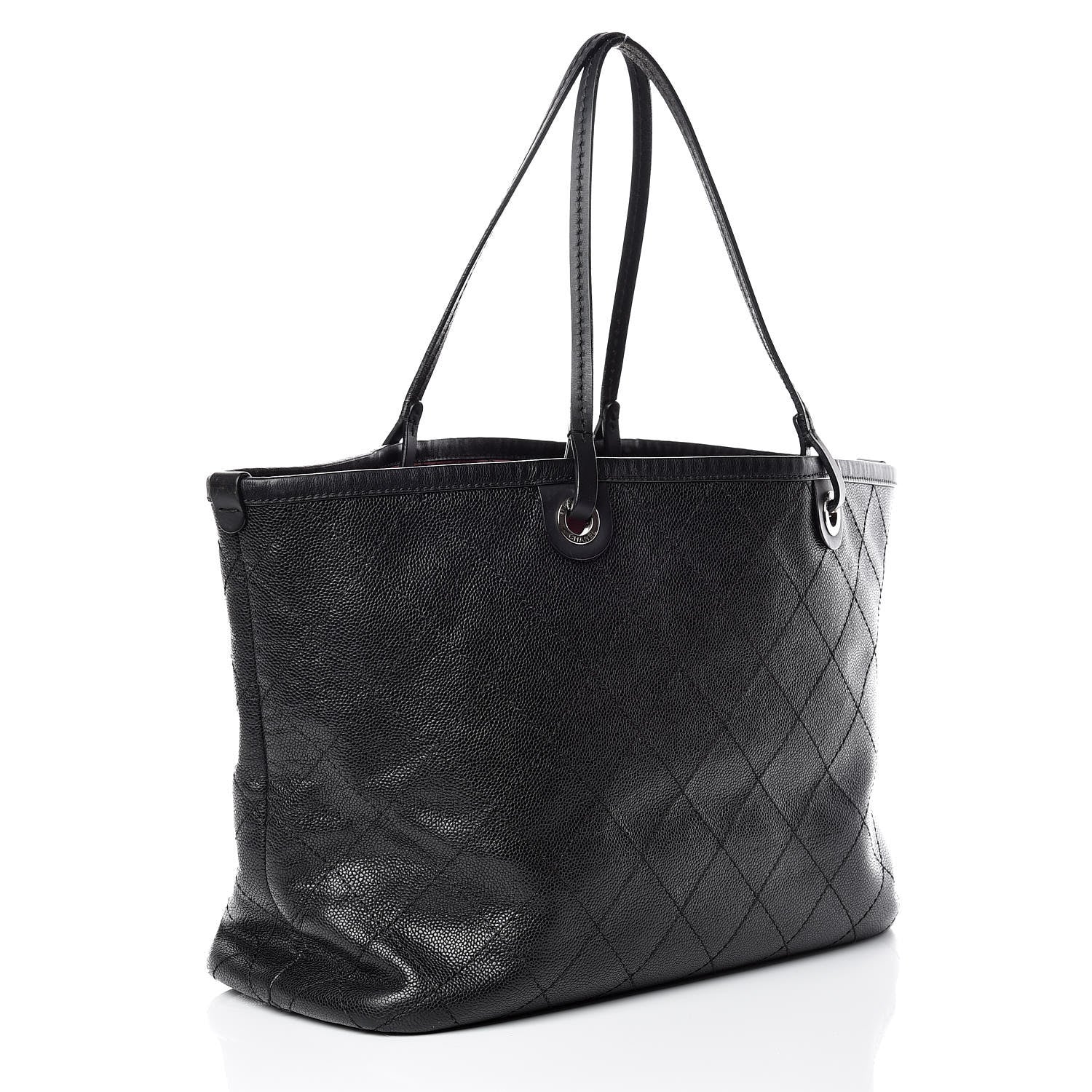 Chanel Grained Calfskin Shopping Fever Tote Black 4 of 17
