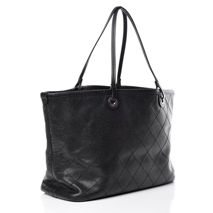 Chanel Grained Calfskin Shopping Fever Tote Black 4 of 17