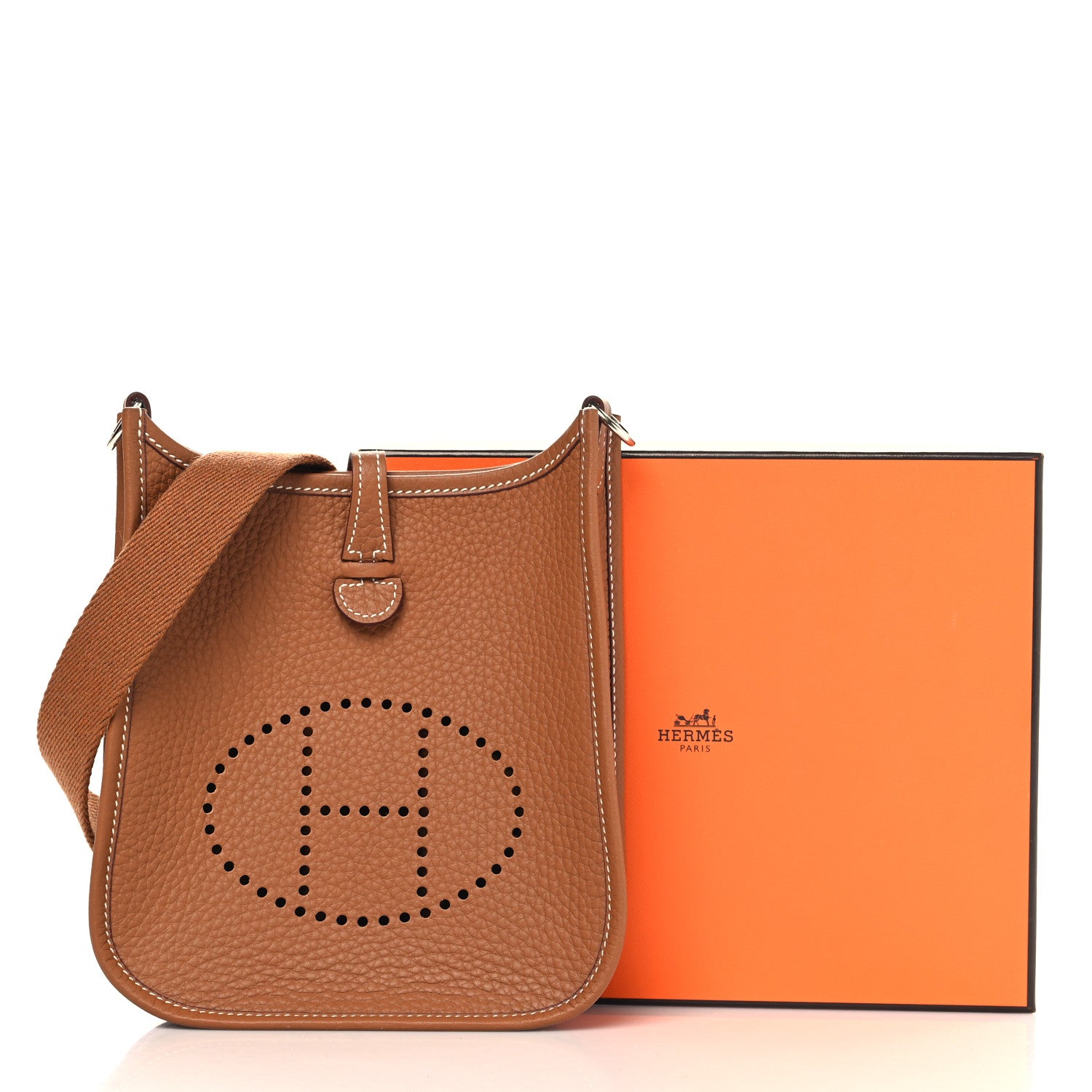 Hermes Taurillon Clemence Evelyne TPM Gold 11 of 11