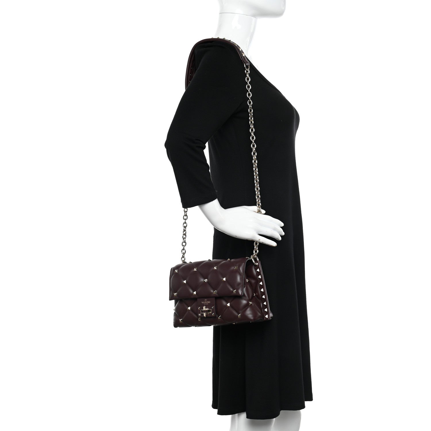 Valentino Garavani Nappa Small Candystud Crossbody Rubin 2 of 10