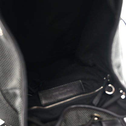 Balenciaga Canvas Calfskin Silver Hardware S Traveler Backpack Black 5 of 10