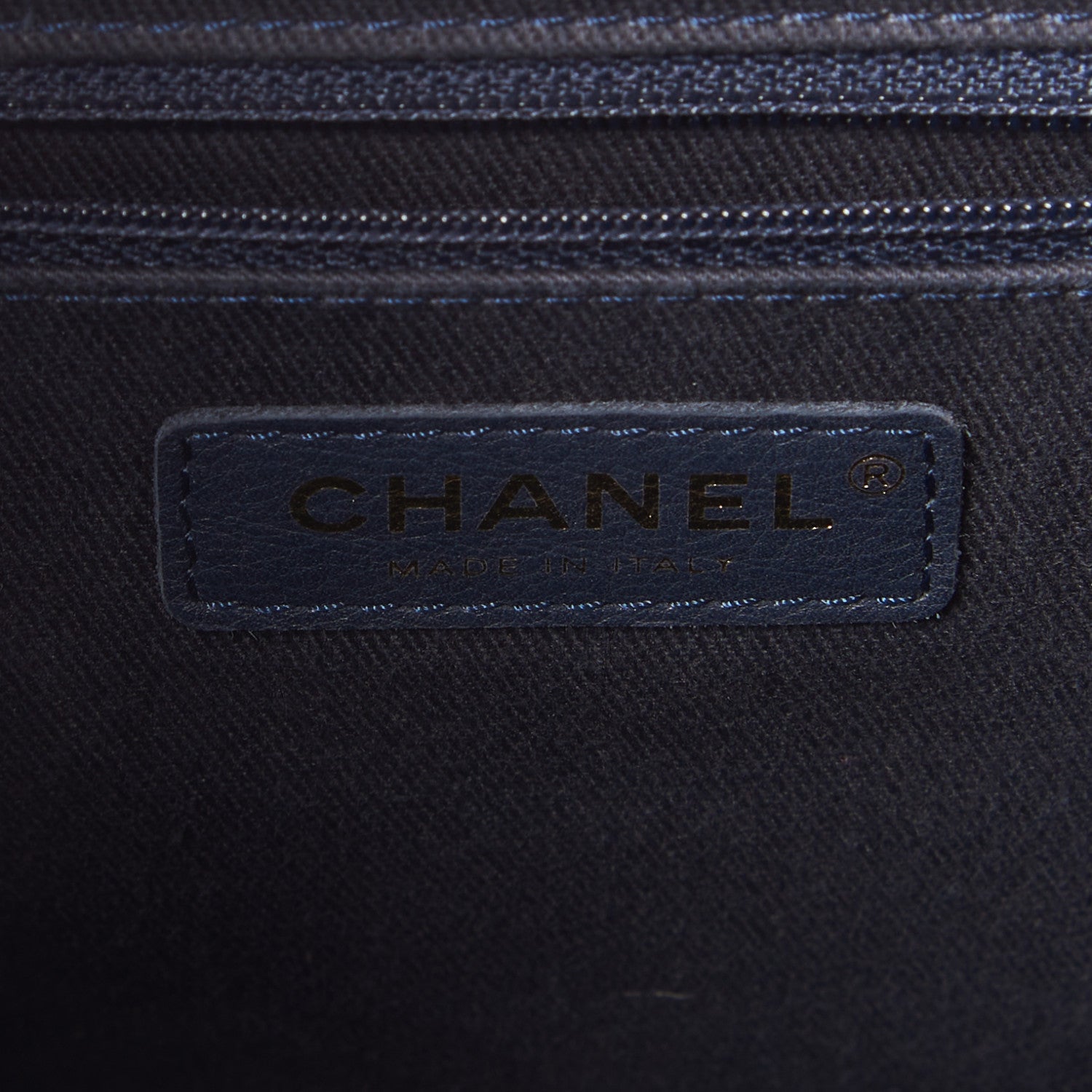 Chanel Caviar Quilted Small Business Affinity Shopping Bag Navy 5 of 10