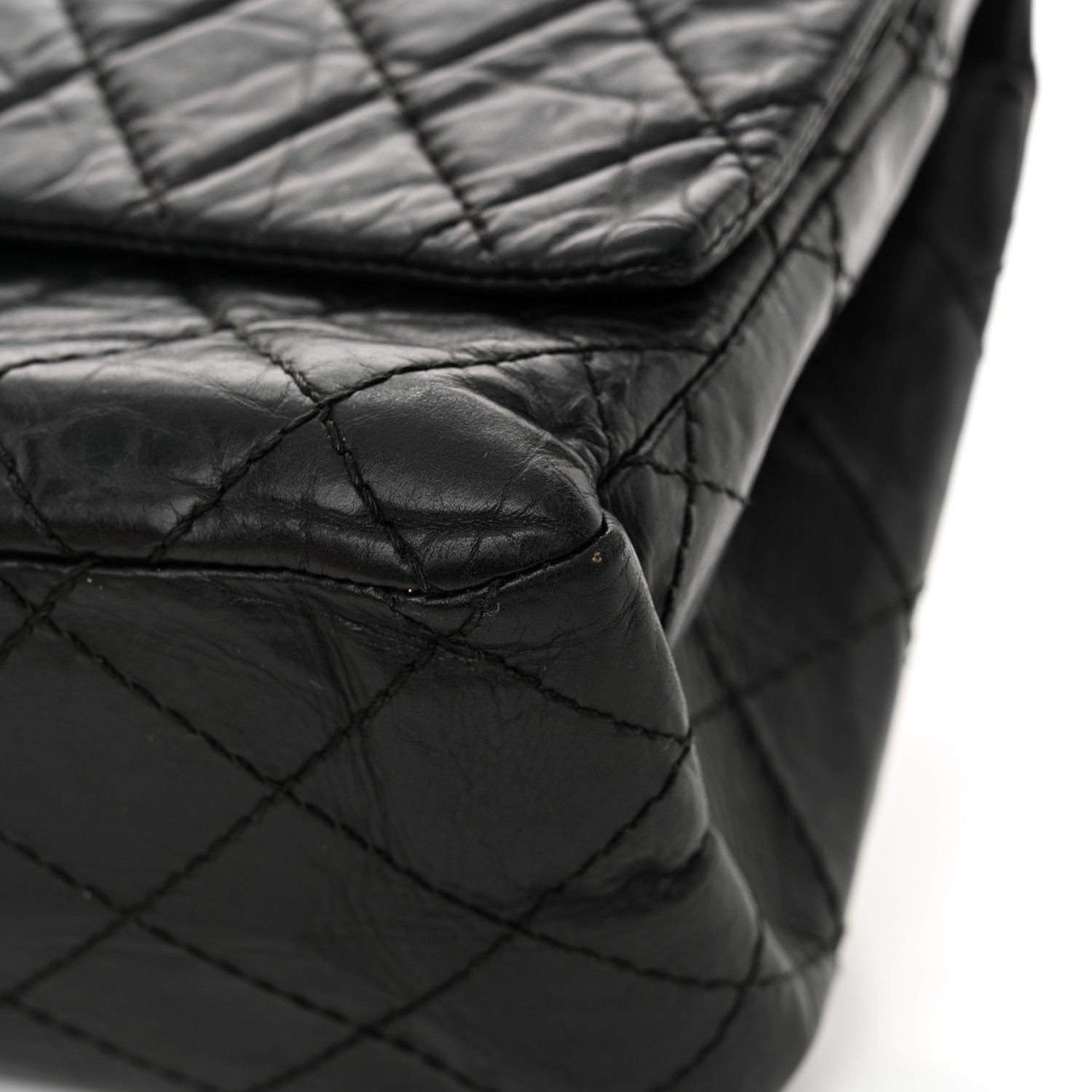 Chanel Aged Calfskin Quilted 2.55 Reissue 226 Flap Black 16 of 16