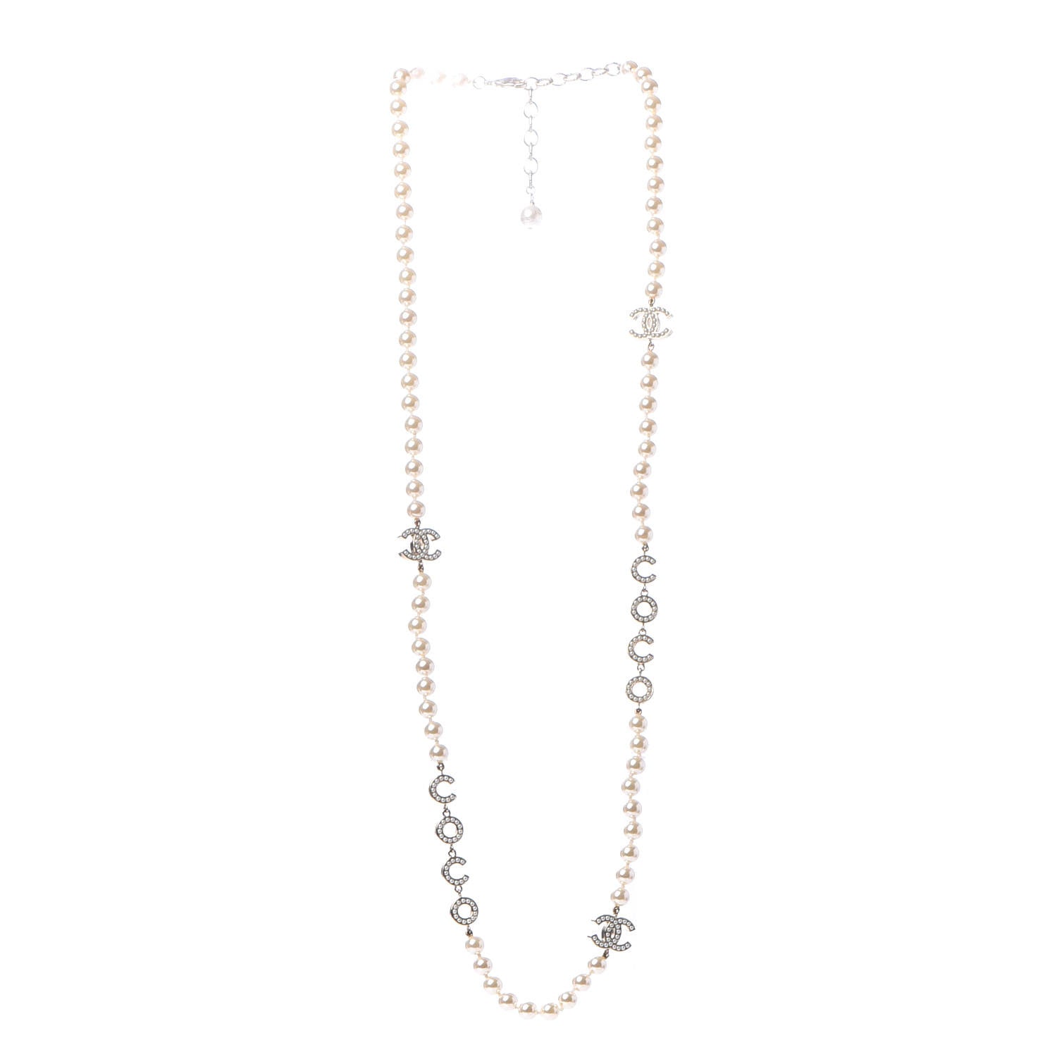 Chanel Pearl CC Coco Necklace Gold 3 of 6