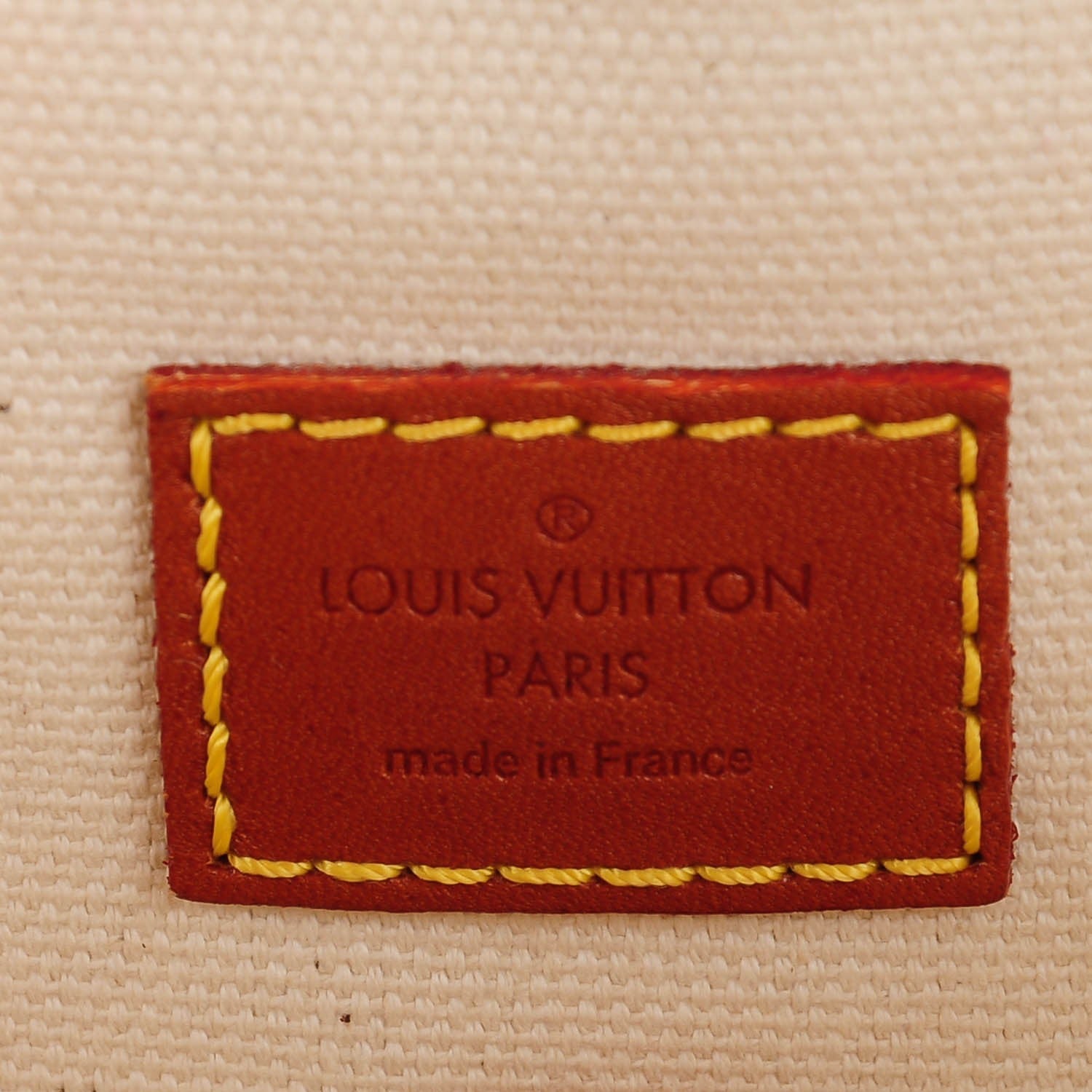 Louis Vuitton Monogram Rayures Tisse Clutch Red 6 of 8
