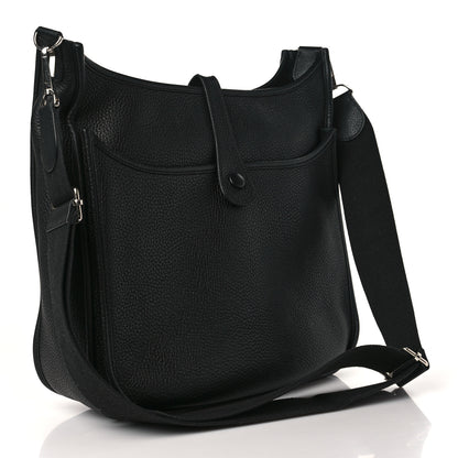 Hermes Taurillon Clemence Evelyne III GM Black 3 of 10