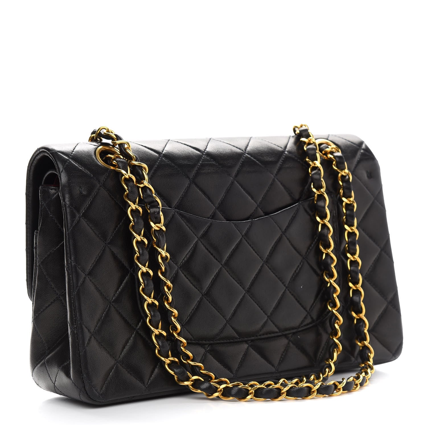 Chanel Lambskin Quilted Medium Double Flap Black 3 of 11