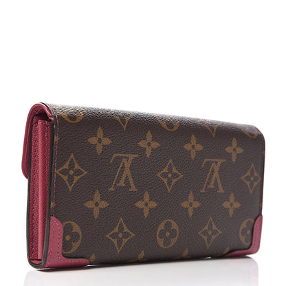 Louis Vuitton Monogram Sarah Retiro Wallet Rose Bruyere 2 of 7
