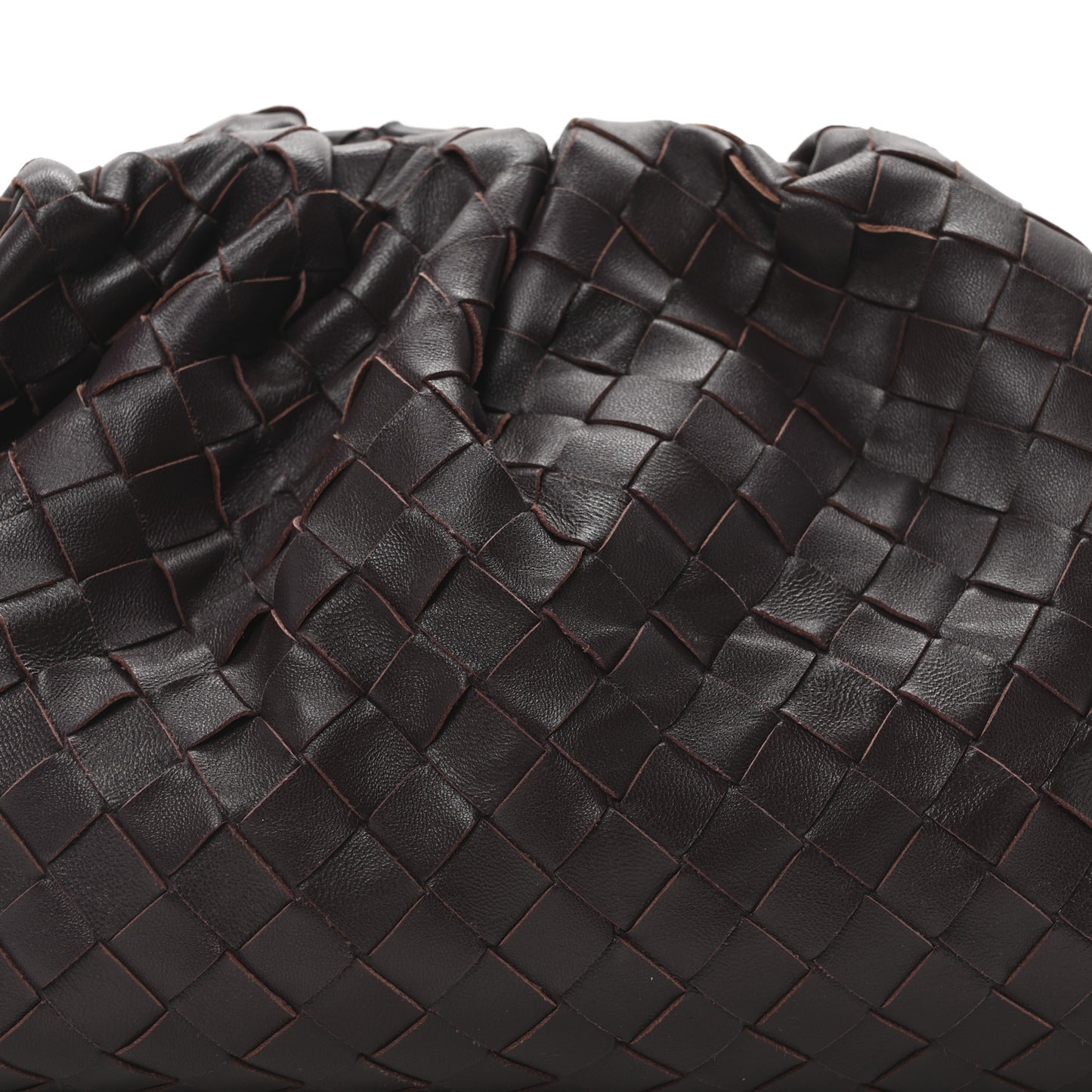 Nappa Maxi Intrecciato The Pouch Oversized Clutch Grape