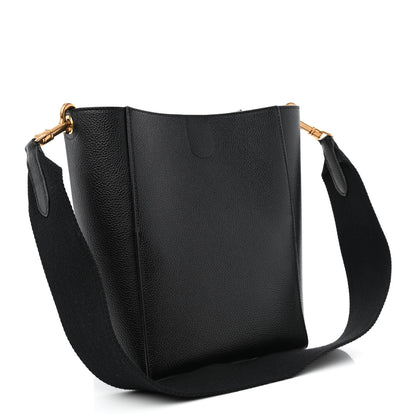 Celine Soft Grained Calfskin Small Sangle Bucket Bag Black 3 of 9