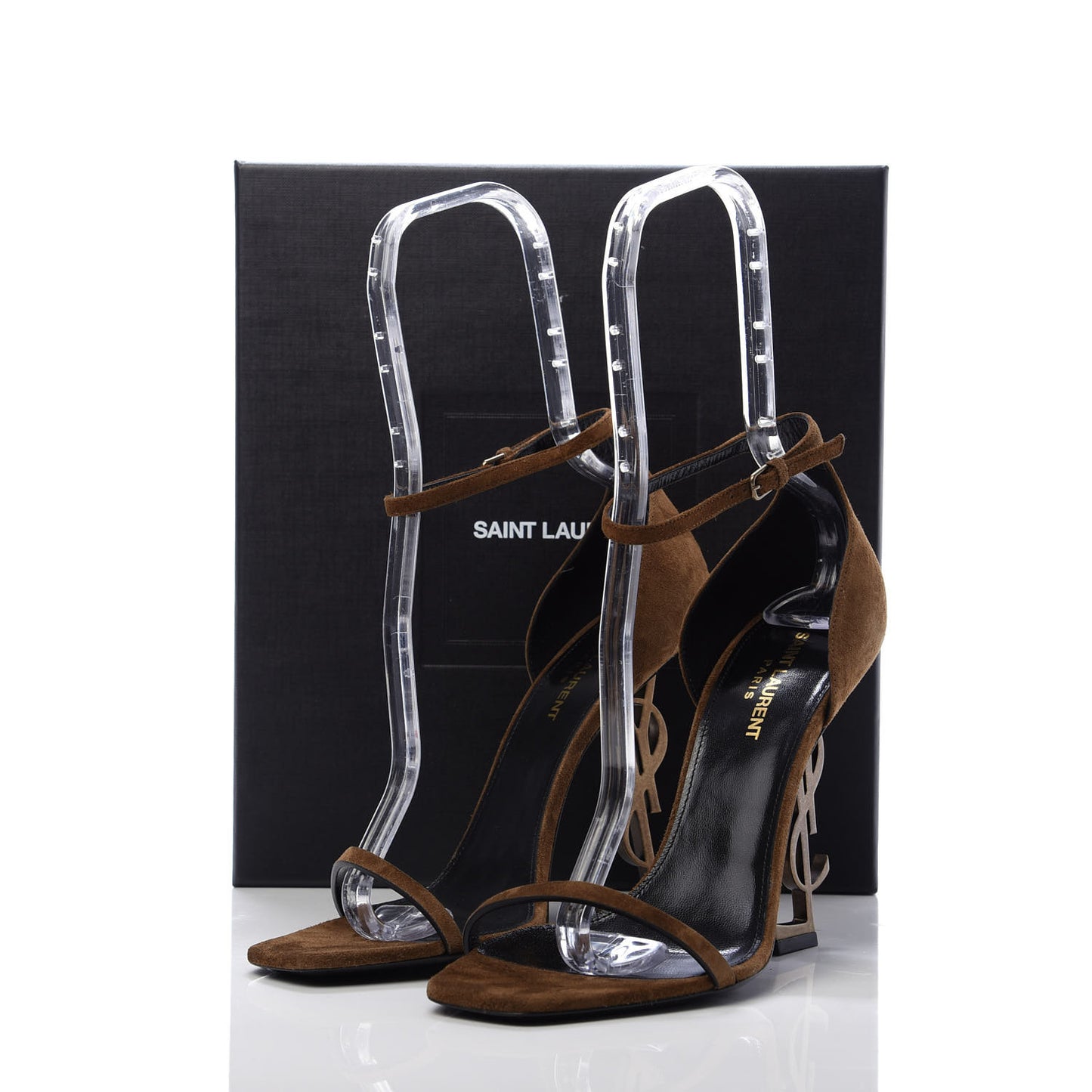 Suede Calfskin Opyum 110 Sandals 40 Cachemere Gold