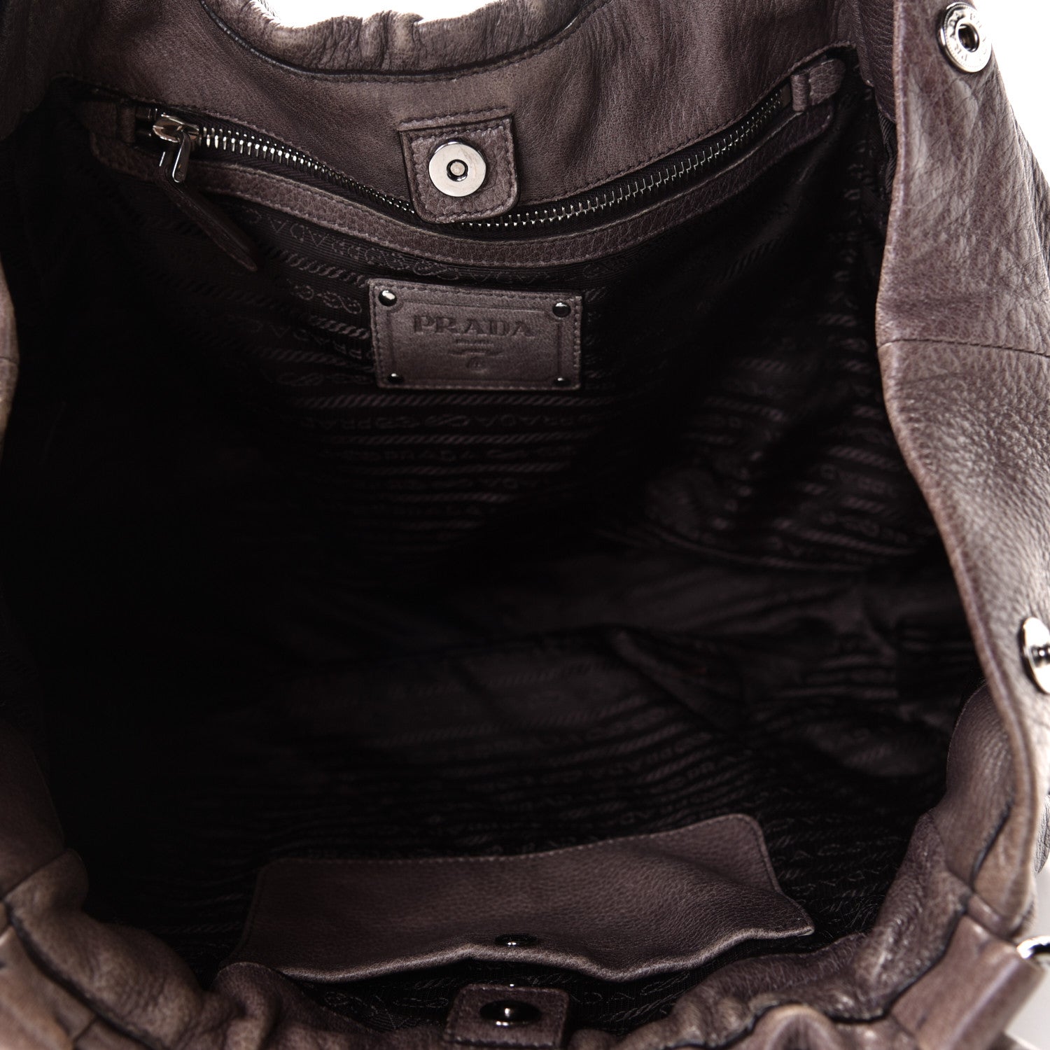Prada Cervo Antik Tote Fumo 4 of 5