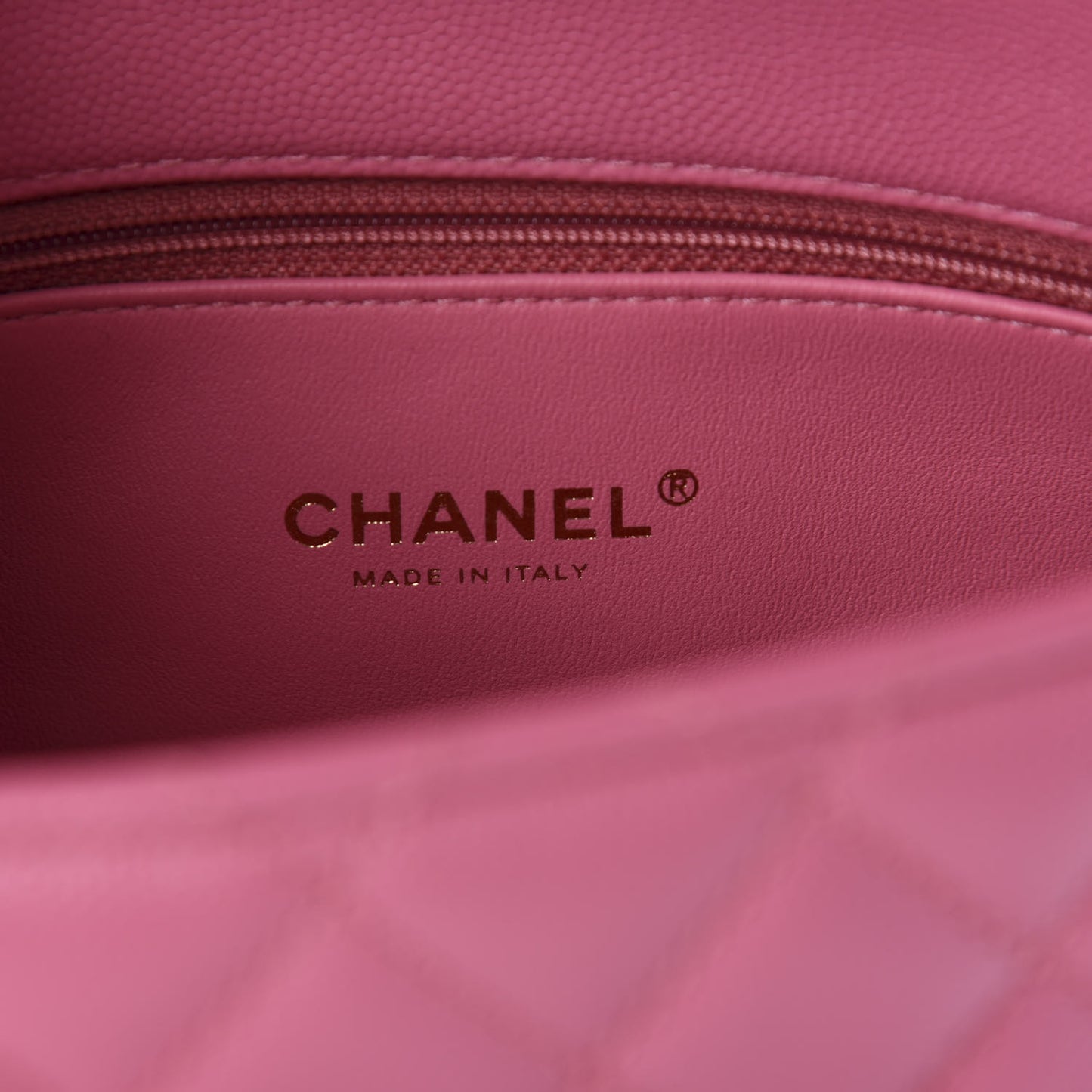 Caviar Quilted Mini Coco Handle Flap Pink