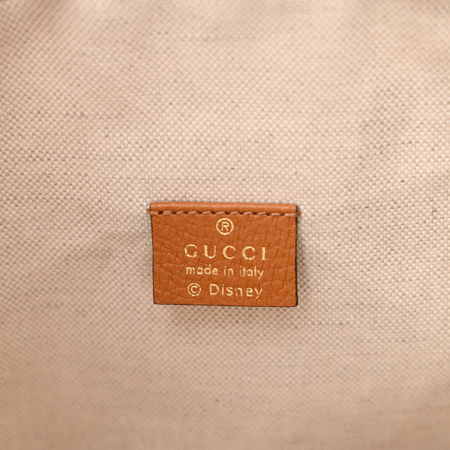 X DISNEY Mini Vintage GG Supreme Monogram Bucket Bag Beige Vintage Sun Oil