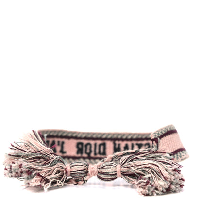 Christian Dior Woven Cotton J'Adior Friendship Bracelet Pink 3 of 3