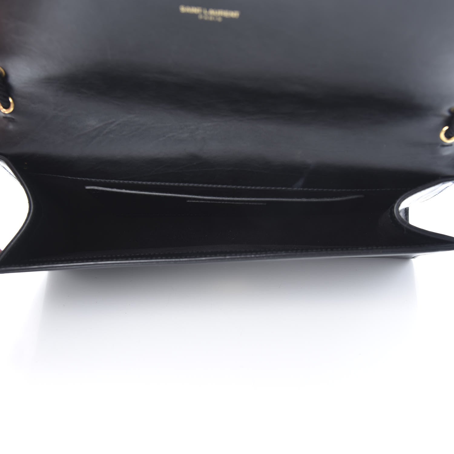 Saint Laurent Calfskin Rope Monogram Cassandre Clutch Black 5 of 14