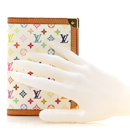 Louis Vuitton Monogram Multicolor Small Ring Agenda Cover White 2 of 13