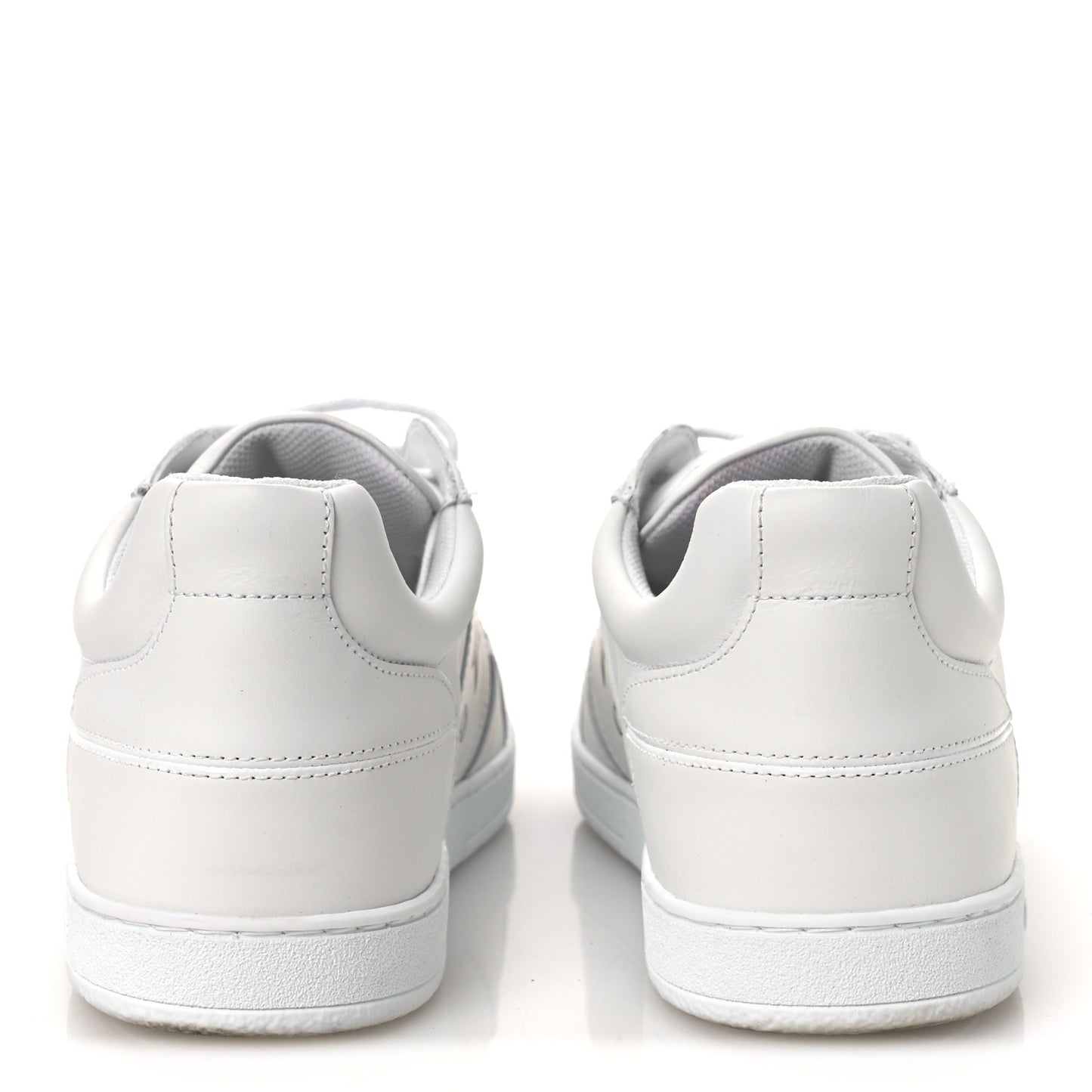 Calfskin Suede Dior Star Low Top Sneakers 41 White Black