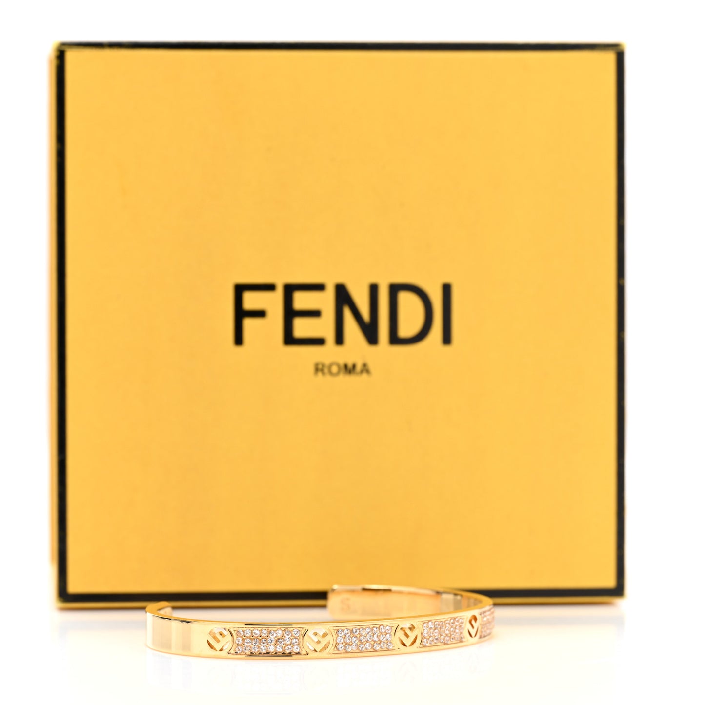 Metal Crystal F Is Fendi Bracelet S Gold