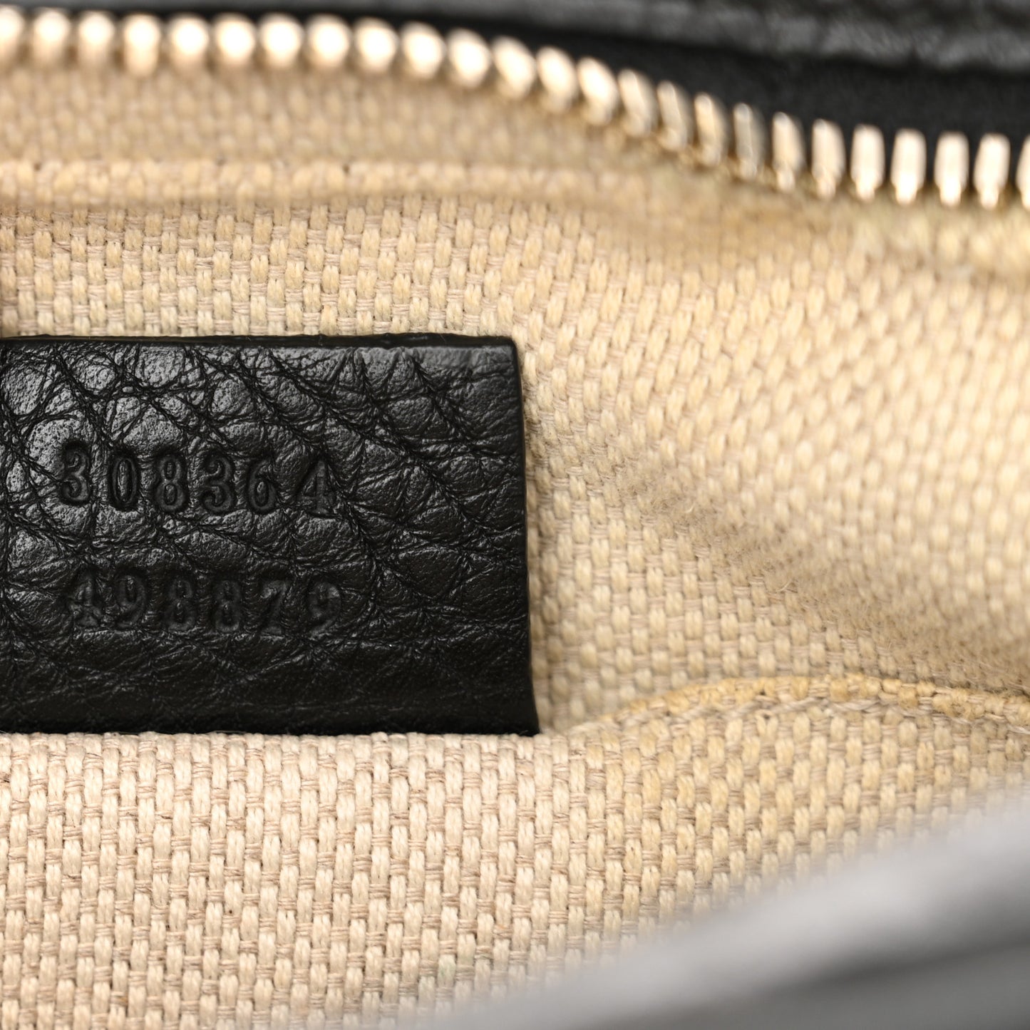 Pebbled Calfskin Small Soho Disco Bag Black