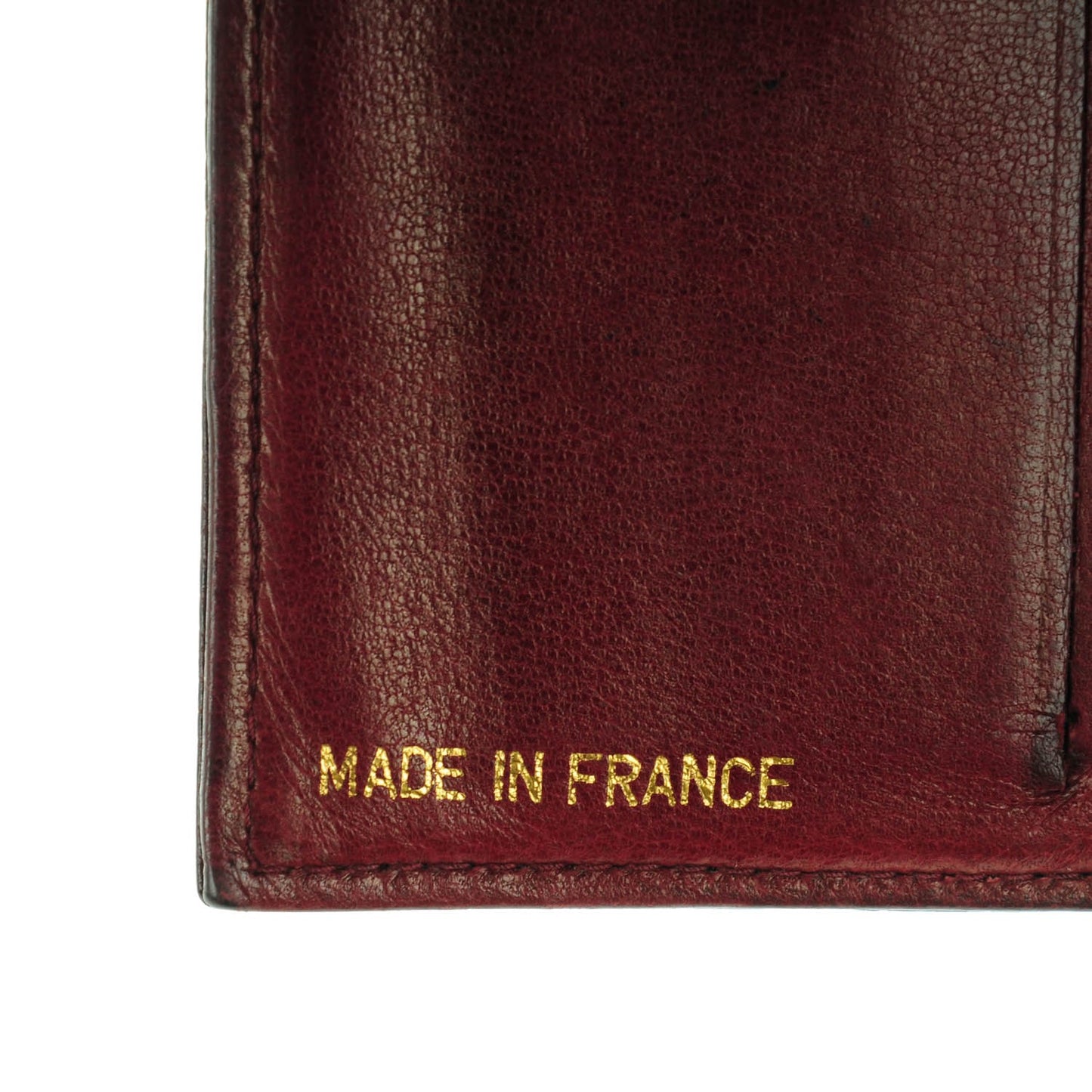 Caviar Timeless CC Compact Flap Wallet Dark Red
