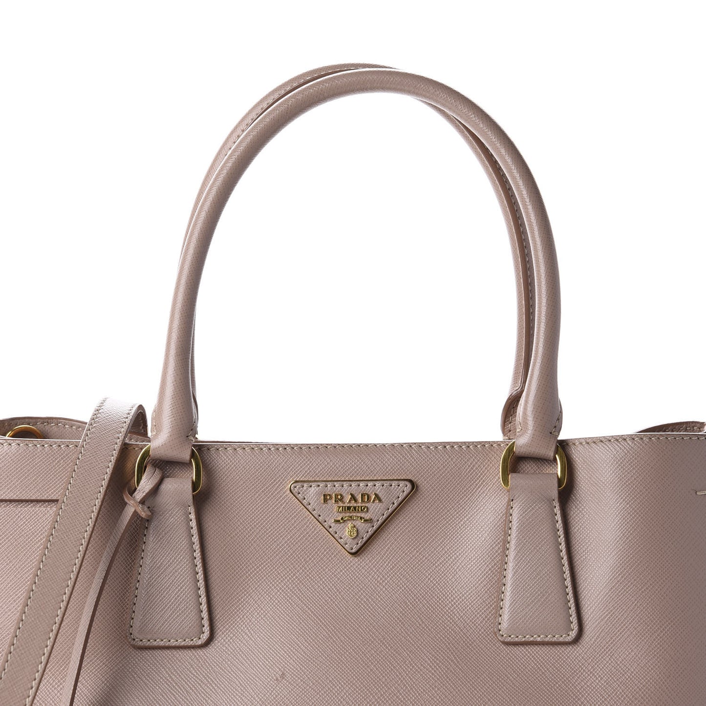 Saffiano Lux Medium Tote Cammeo