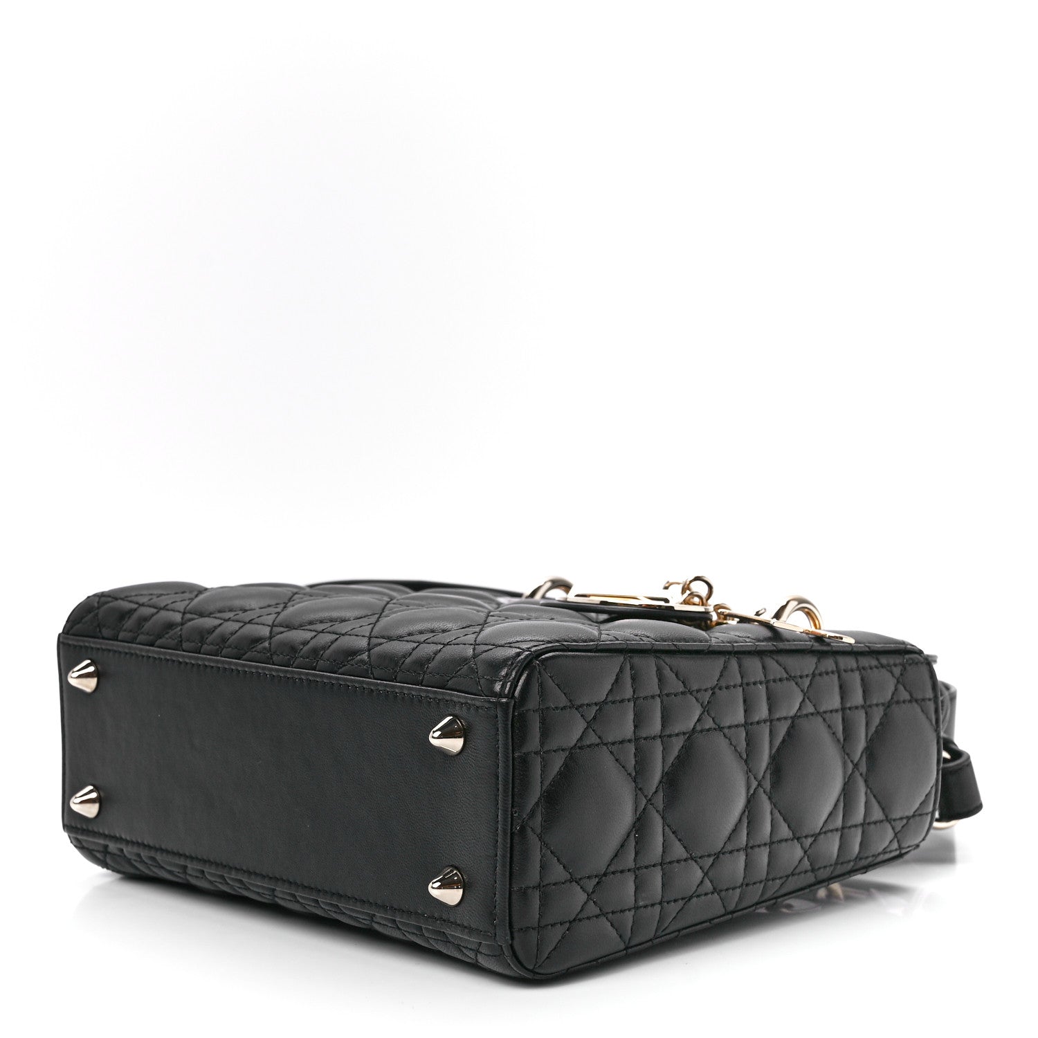 Christian Dior Lambskin Cannage Small My ABCDior Lady Dior Black 9 of 11
