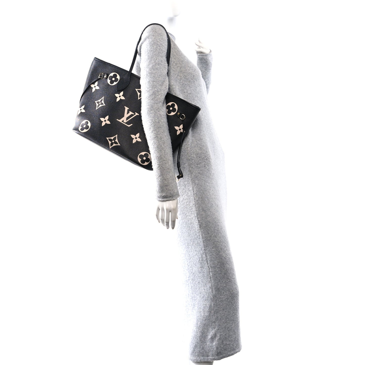 Empreinte Monogram Giant Neverfull MM Black Beige