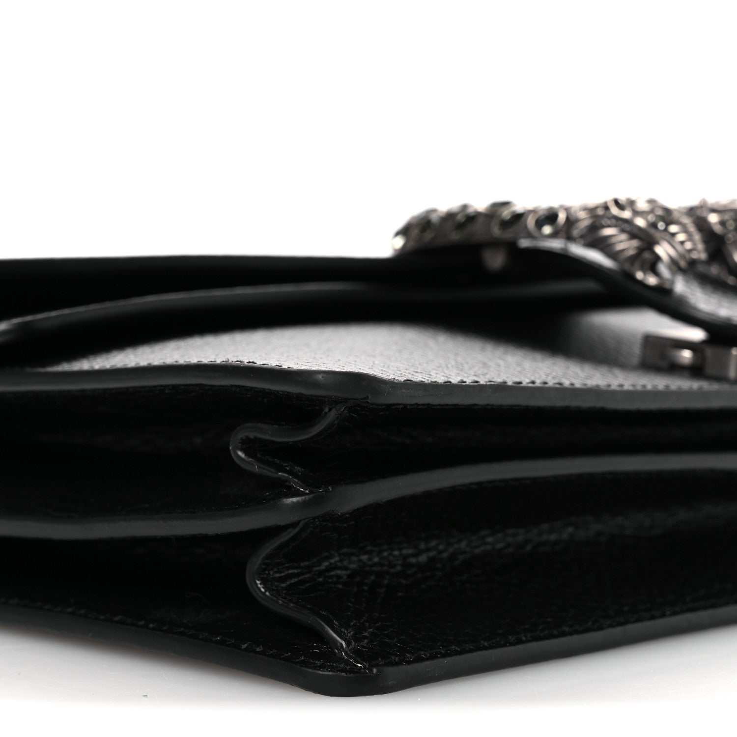 Gucci Pebbled Calfskin Small Dionysus Shoulder Bag Black 8 of 11