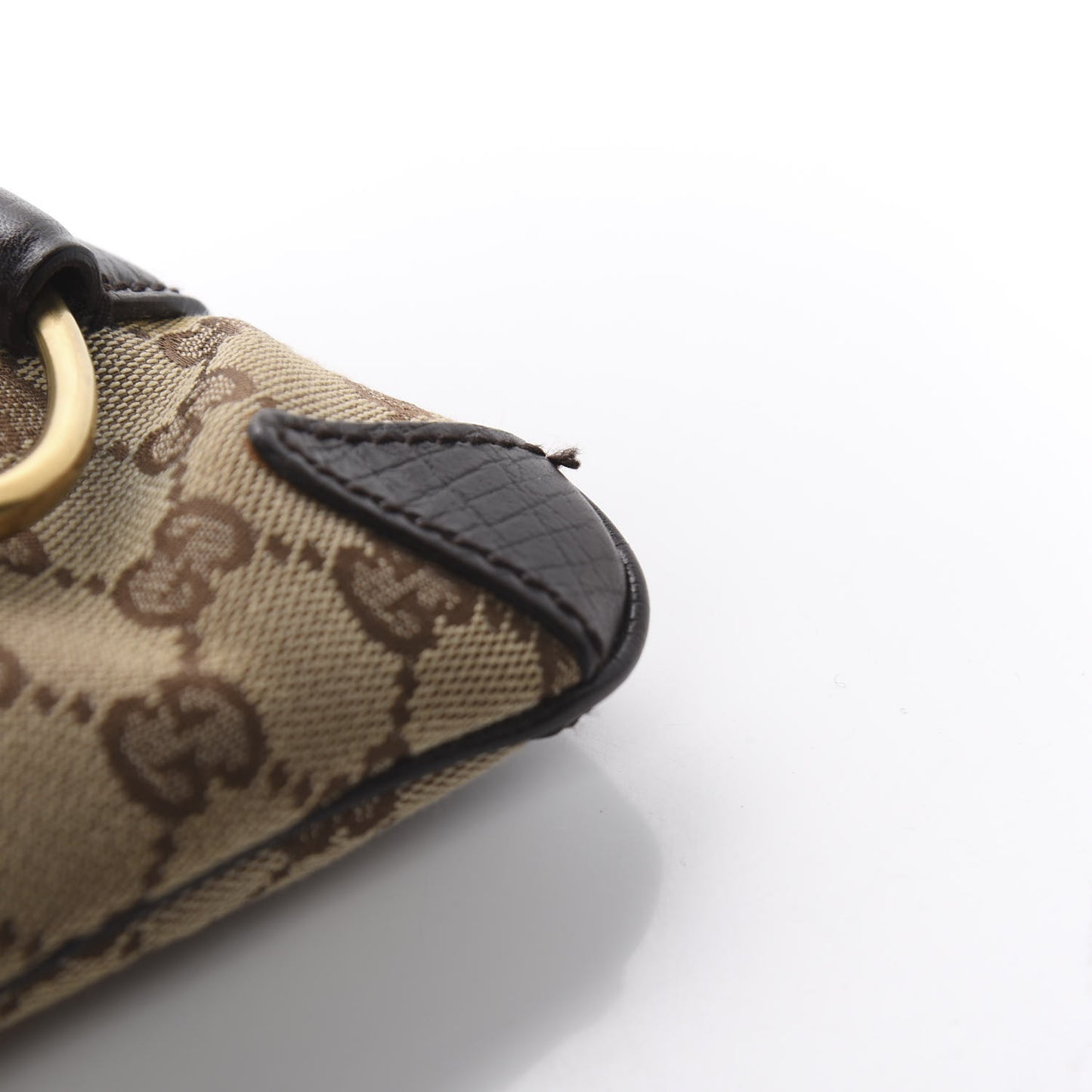 Monogram Horsebit Clutch Dark Brown