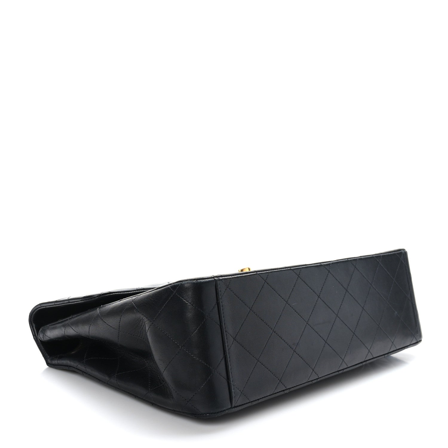 Chanel Lambskin Quilted XL Jumbo Single Flap Black 4 of 10