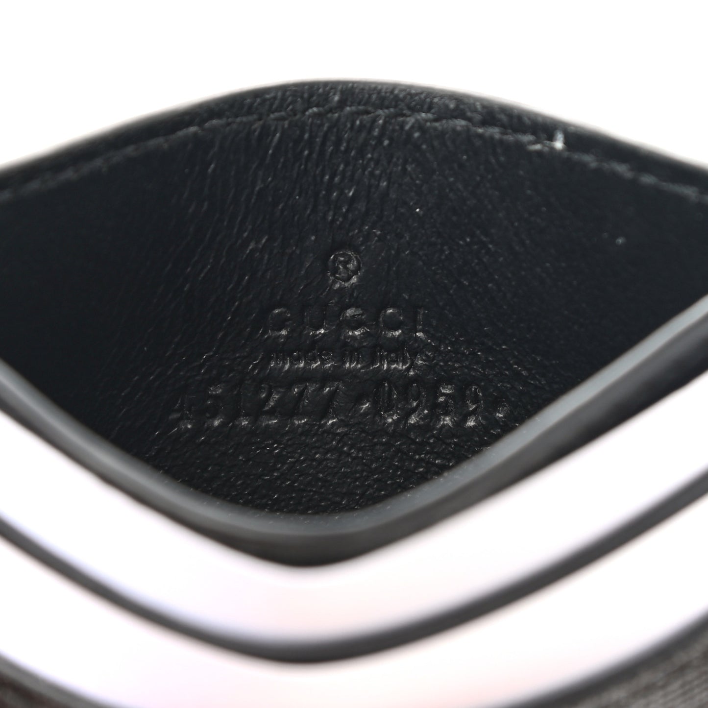 GG Supreme Monogram Kingsnake Card Holder Black Grey
