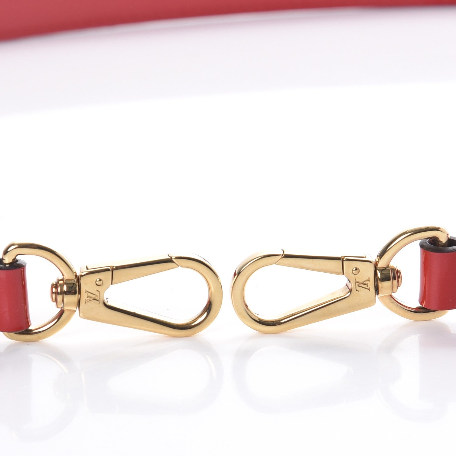 Louis Vuitton Patent 16mm Shoulder Strap Cherry 3 of 5