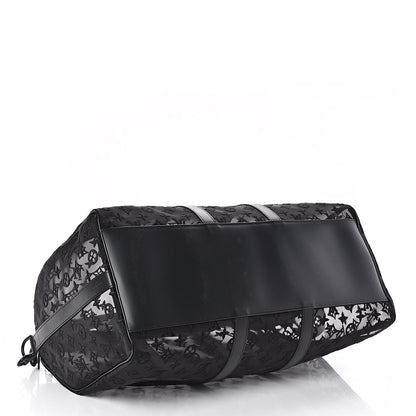 Louis Vuitton Monogram See Through Keepall Bandouliere 50 Black 5 of 11