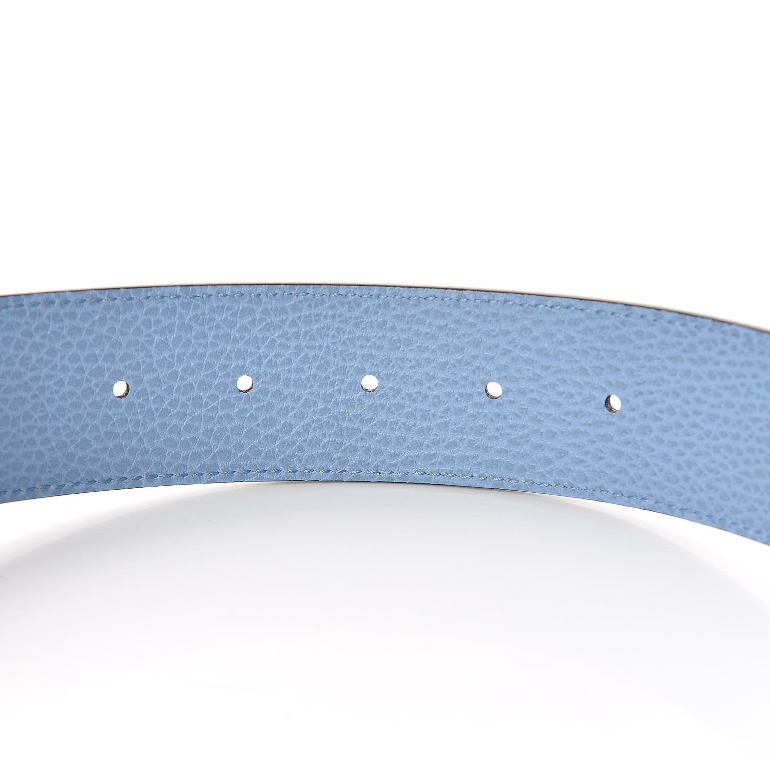 Gucci Dollar Calfskin 1973 Reversible Belt 90 36 Black Mineral Blue 7 of 7