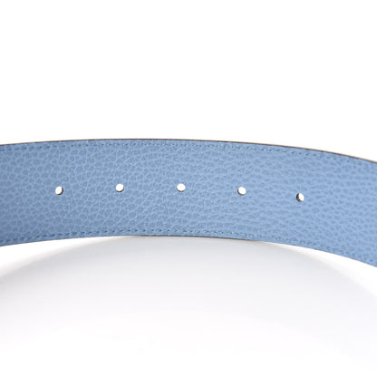 Gucci Dollar Calfskin 1973 Reversible Belt 90 36 Black Mineral Blue 7 of 7