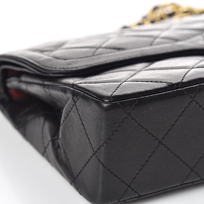 Chanel Lambskin Quilted Medium Double Flap Bag Black 5 of 17