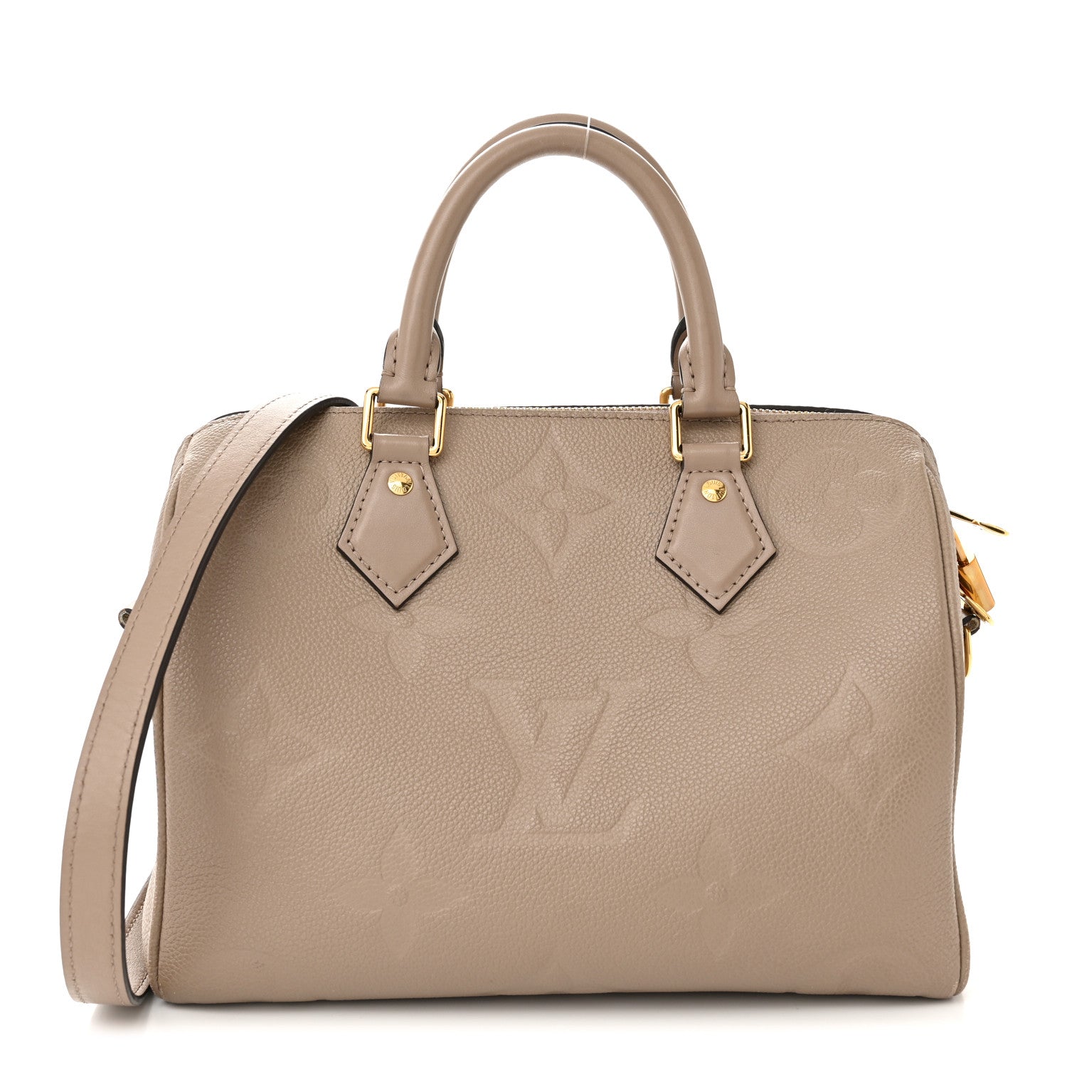 Louis Vuitton Empreinte Monogram Giant Speedy Bandouliere 25 Tourterelle 1 of 12